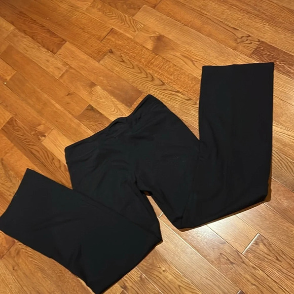 Tuff athletics black slightly flare low rise bootcut yoga pants Sz L - Picture 12 of 14